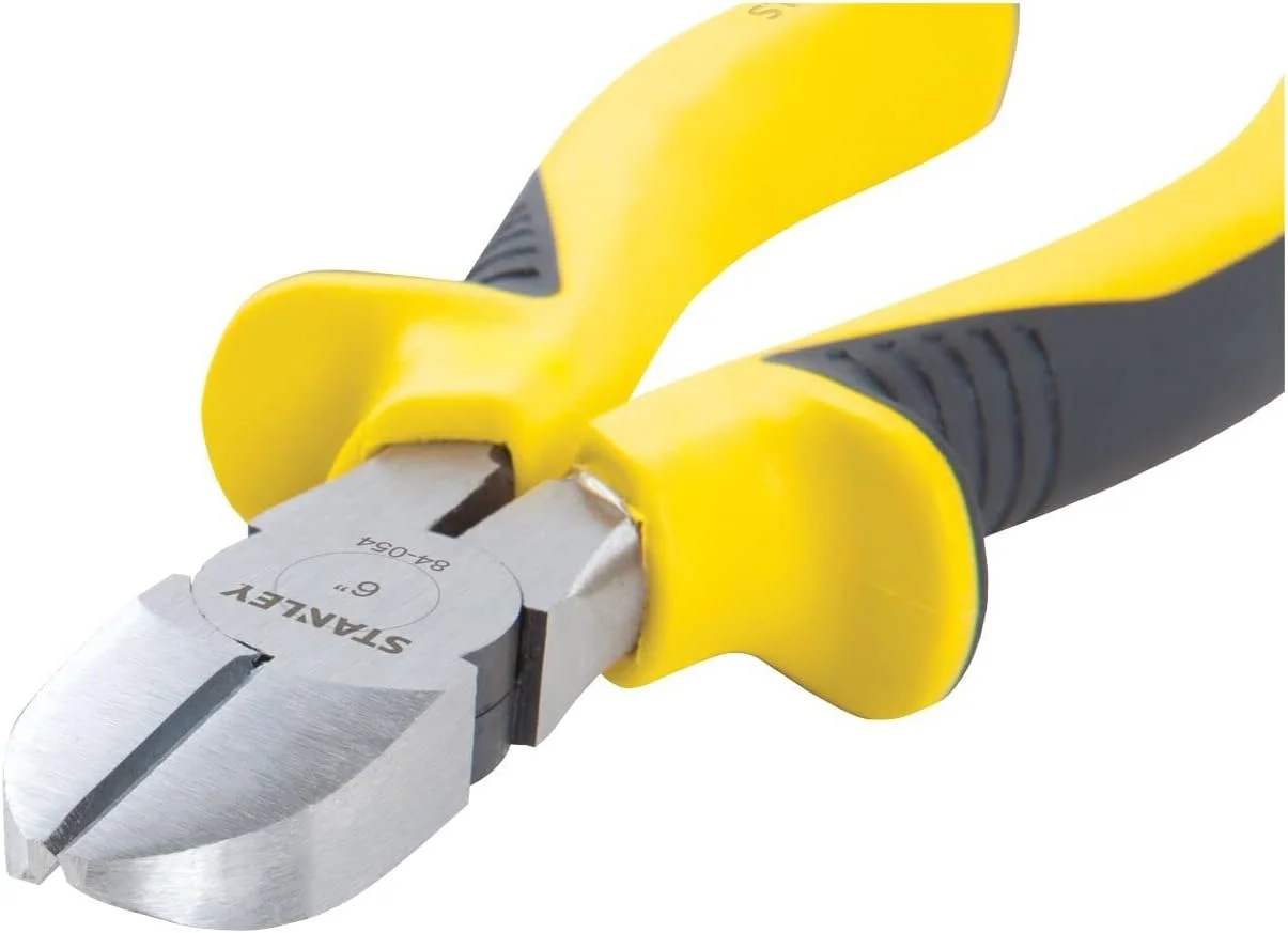 انبر سیم‌چین مورب استنلی 0-84-054 - دسته دو‌جنسه