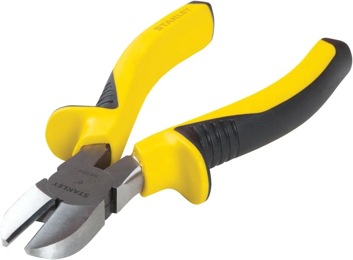 انبر سیم‌چین مورب استنلی 0-84-054 - دسته دو‌جنسه