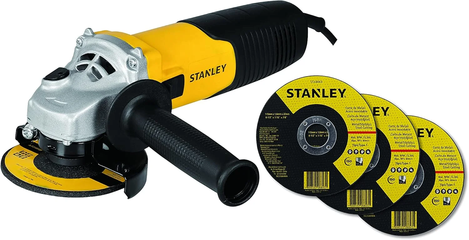 ابزار برقی استنلی، فرز آهنگری کوچک سیم دار 900 وات 115 میلی متر، مدل STGS9115-B5