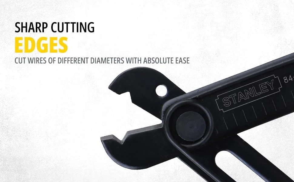 سیم لخت کن 130 میلی متری استنلی مدل 84-214-22، زرد و مشکی