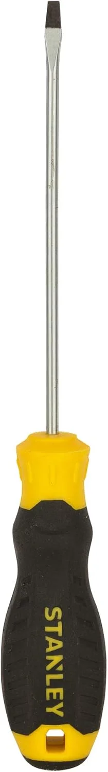 پیچ گوشتی دوسو استاندارد استنلی مدل Stmt60818-8 با دسته نرم، 3 میلی متر در 100 میلی متر، مشکی و زرد