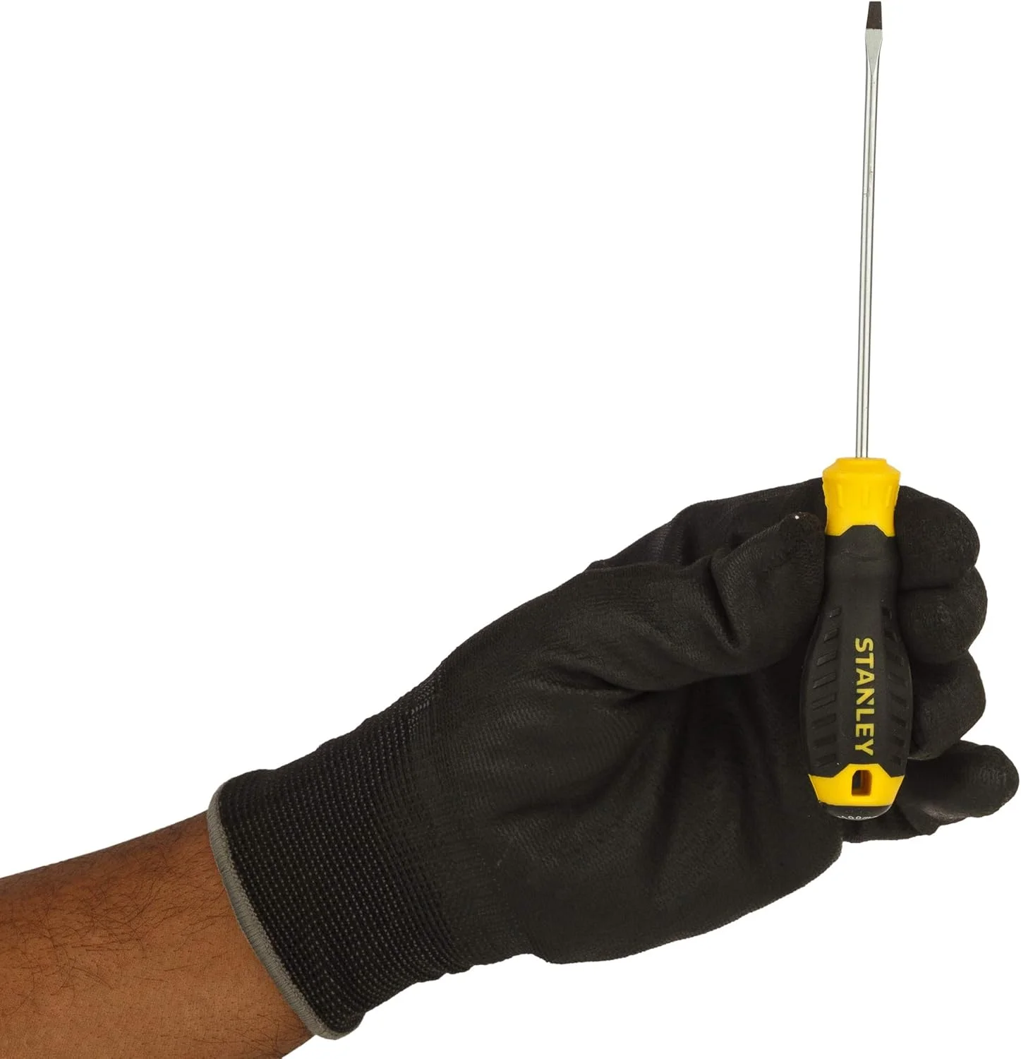 پیچ گوشتی دوسو استاندارد استنلی مدل Stmt60818-8 با دسته نرم، 3 میلی متر در 100 میلی متر، مشکی و زرد