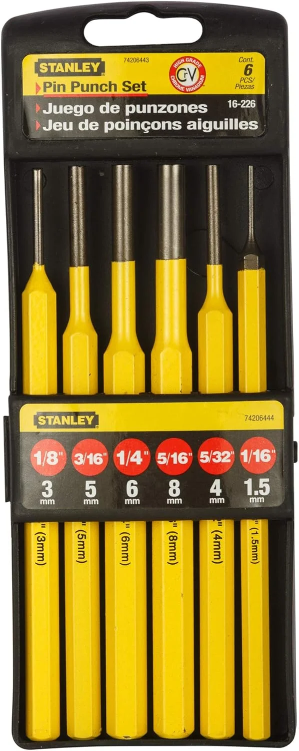 مجموعه 6 عددی پانچ سوزنی استنلی (زرد و مشکی)