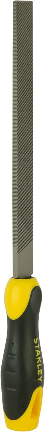 سوهان تخت استنلی مدل 0-22-441 به همراه دسته، سایز 1، زرد/مشکی