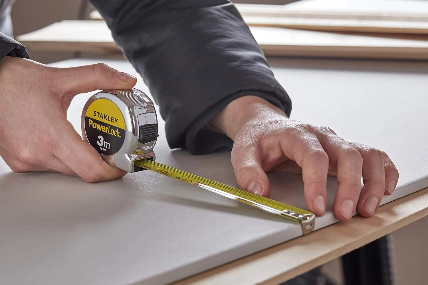 متر نواری پاورلاک استنلی، 3 متری فقط متریک