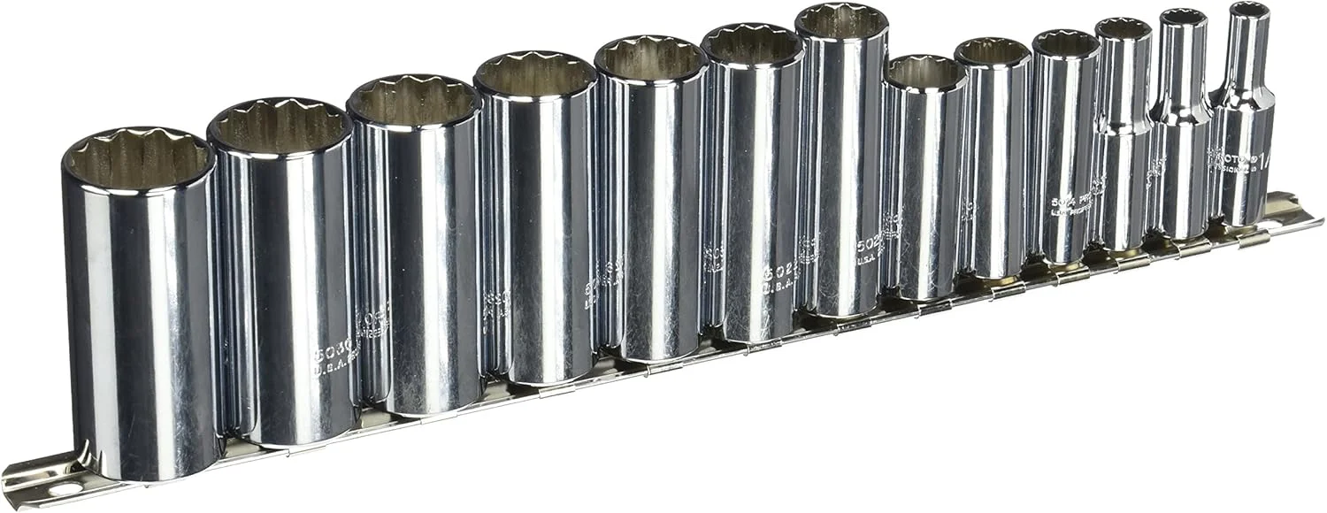 مجموعه ۱۳ عددی بکس عمیق ۱۲ پر پرتو با درایو ۳/۸ اینچ