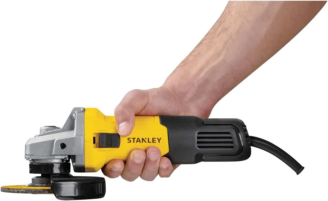 فرز سنگبری زاویه ای کوچک استنلی، 750 وات، 115 میلی متر، M14، 12000 دور در دقیقه، زرد/مشکی - Sg7115-B5