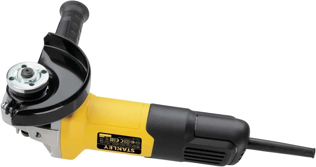 فرز سنگبری زاویه ای کوچک استنلی، 750 وات، 115 میلی متر، M14، 12000 دور در دقیقه، زرد/مشکی - Sg7115-B5