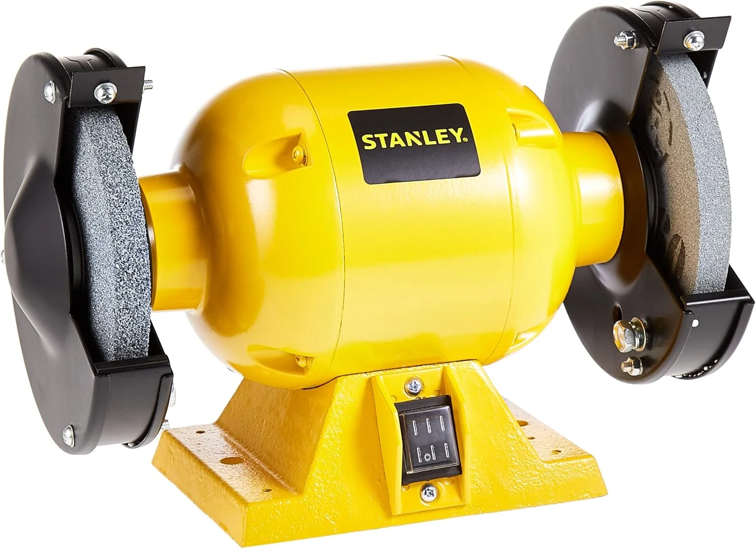 سنگ رومیزی برقی استنلی با موتور 1/2 اسب بخار (373 وات) و صفحه 6 اینچی (152 میلیمتر)، مدل STGB3715-B5 سنگ رومیزی برقی استنلی با موتور 1/2 اسب بخار (373 وات) و صفحه 6 اینچی (152 میلیمتر)، مدل STGB3715-B5