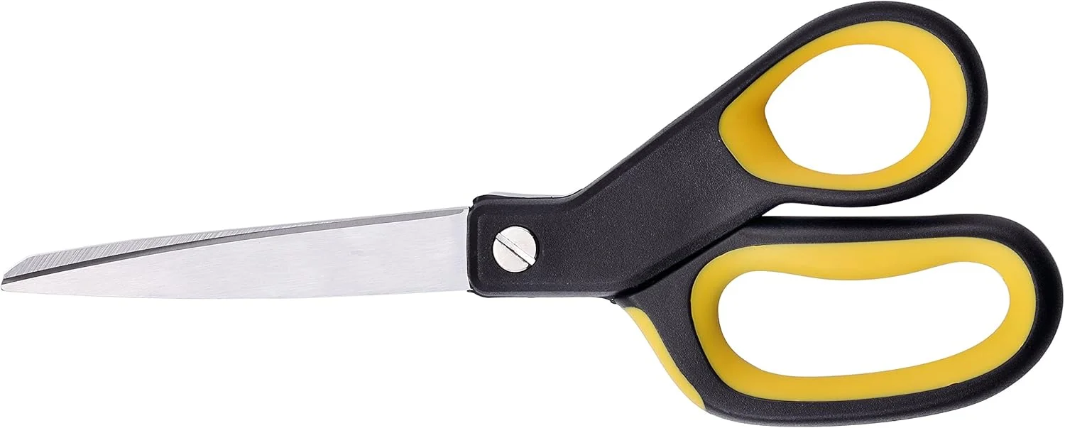 قیچی همه کاره ارگونومیک 8 اینچی استنلی (SCI8EST-YLW)، زرد/مشکی