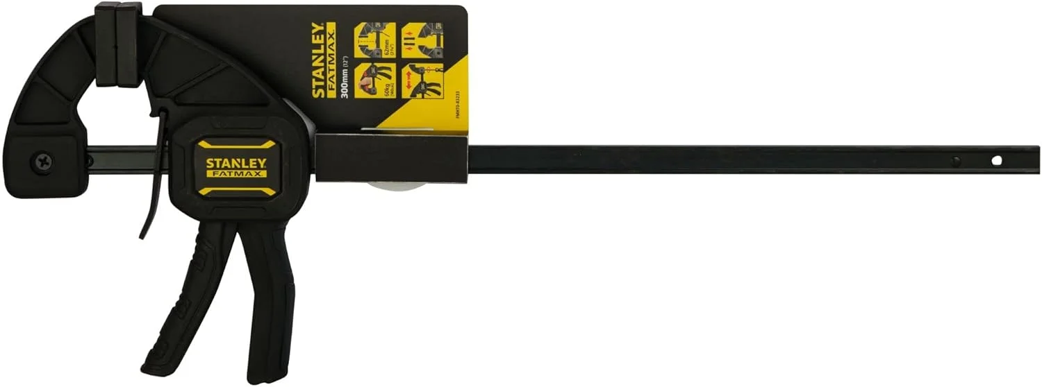 گیره ماشه ای یک دستی رهاسازی سریع استنلی FatMax، سایز متوسط، 300 میلی متر گیره ماشه ای یک دستی رهاسازی سریع استنلی FatMax، سایز متوسط، 300 میلی متر