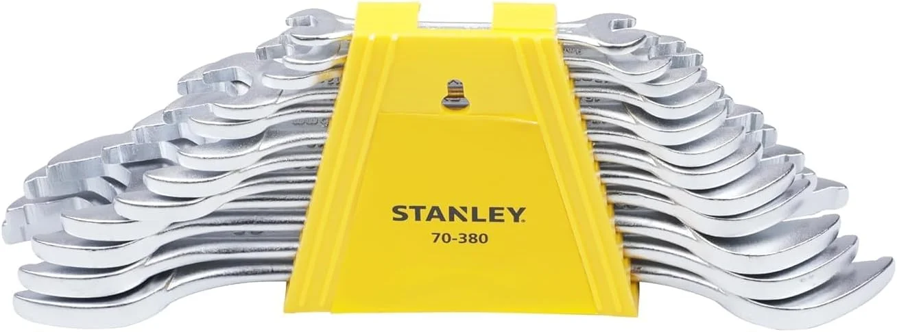 مجموعه آچار دو سر رینگی استنلی مدل 70-380E (پرداخت مات، 12 عددی) مجموعه آچار دو سر رینگی استنلی مدل 70-380E (پرداخت مات، 12 عددی)