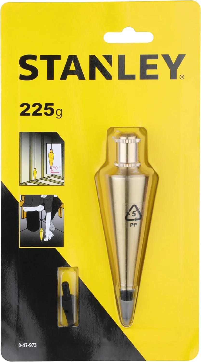 شاغول برنجی استنلی مدل 0-47-973، طلایی، 225 گرم شاغول برنجی استنلی مدل 0-47-973، طلایی، 225 گرم