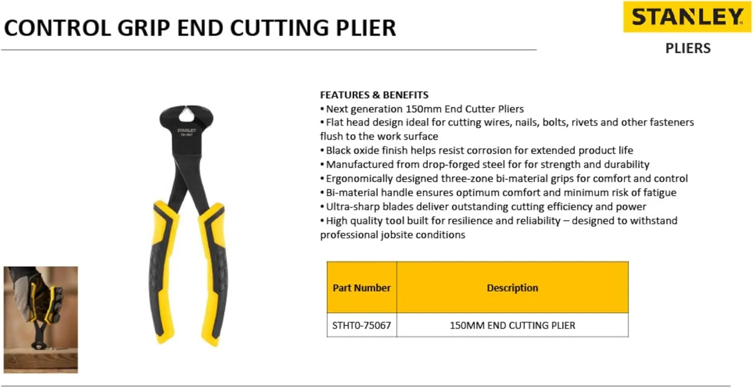 انبر آرماتوربندی استنلی STA075067