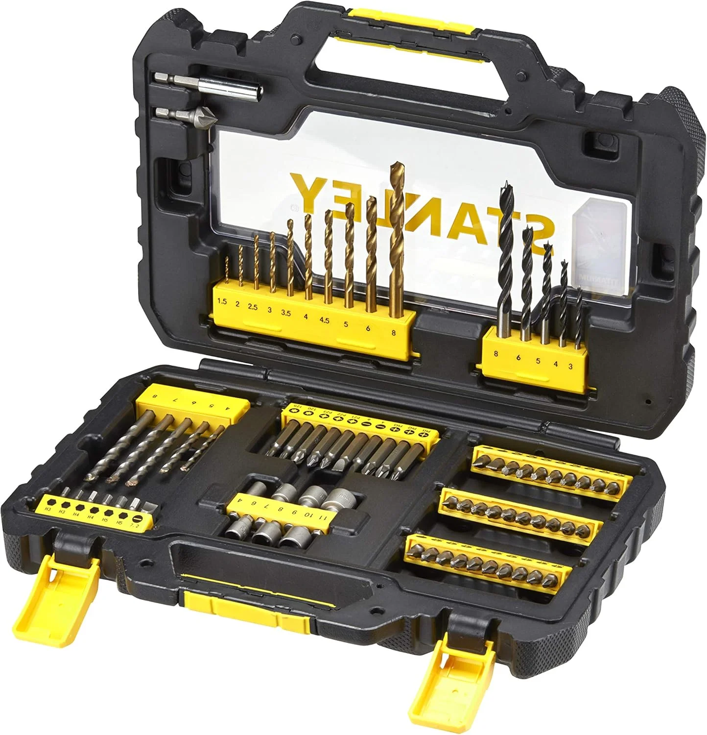 مجموعه 76 عددی مته و سری پیچ گوشتی استنلی، مشکی/زرد - Sta88544-Xj