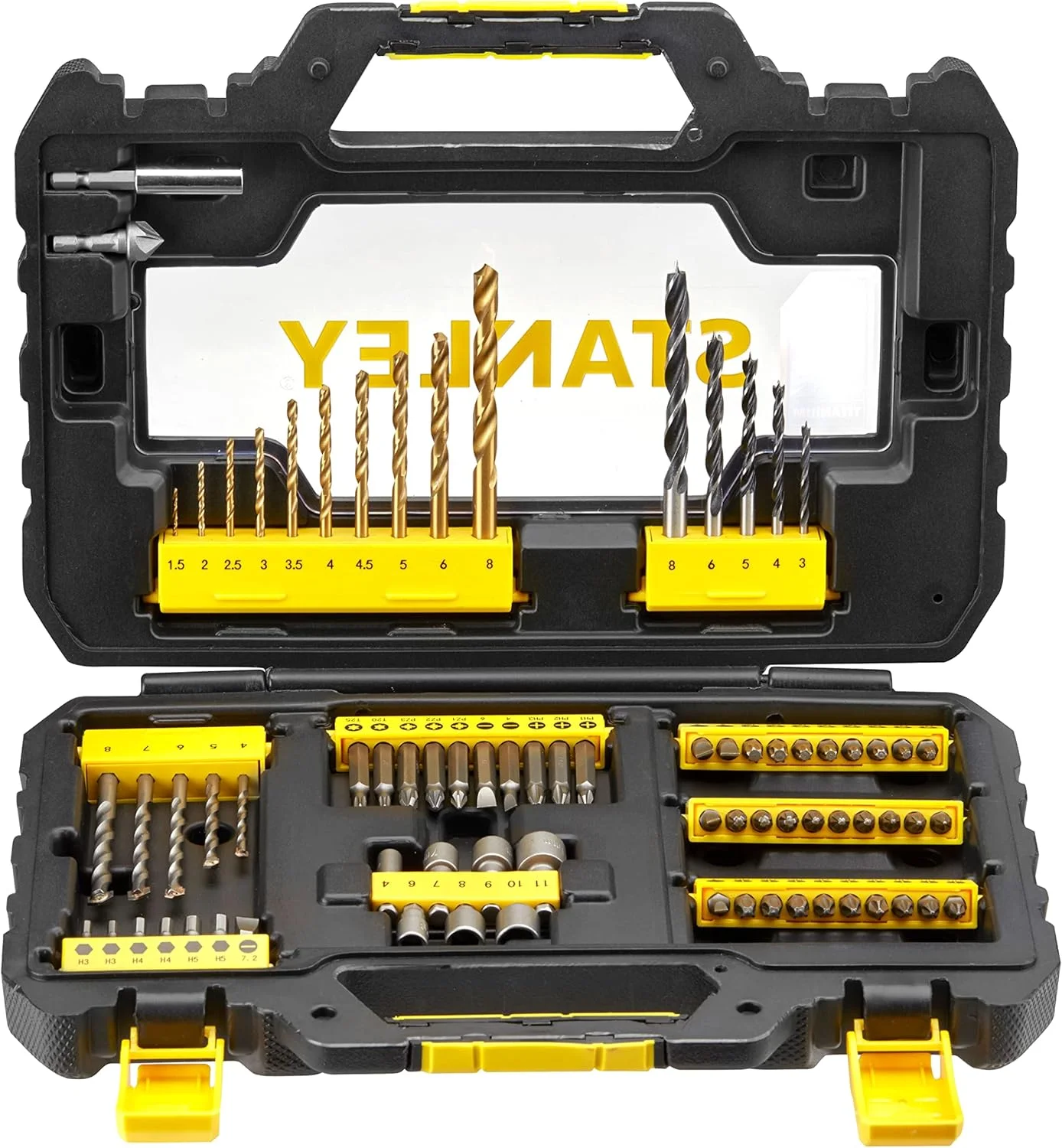 مجموعه 76 عددی مته و سری پیچ گوشتی استنلی، مشکی/زرد - Sta88544-Xj
