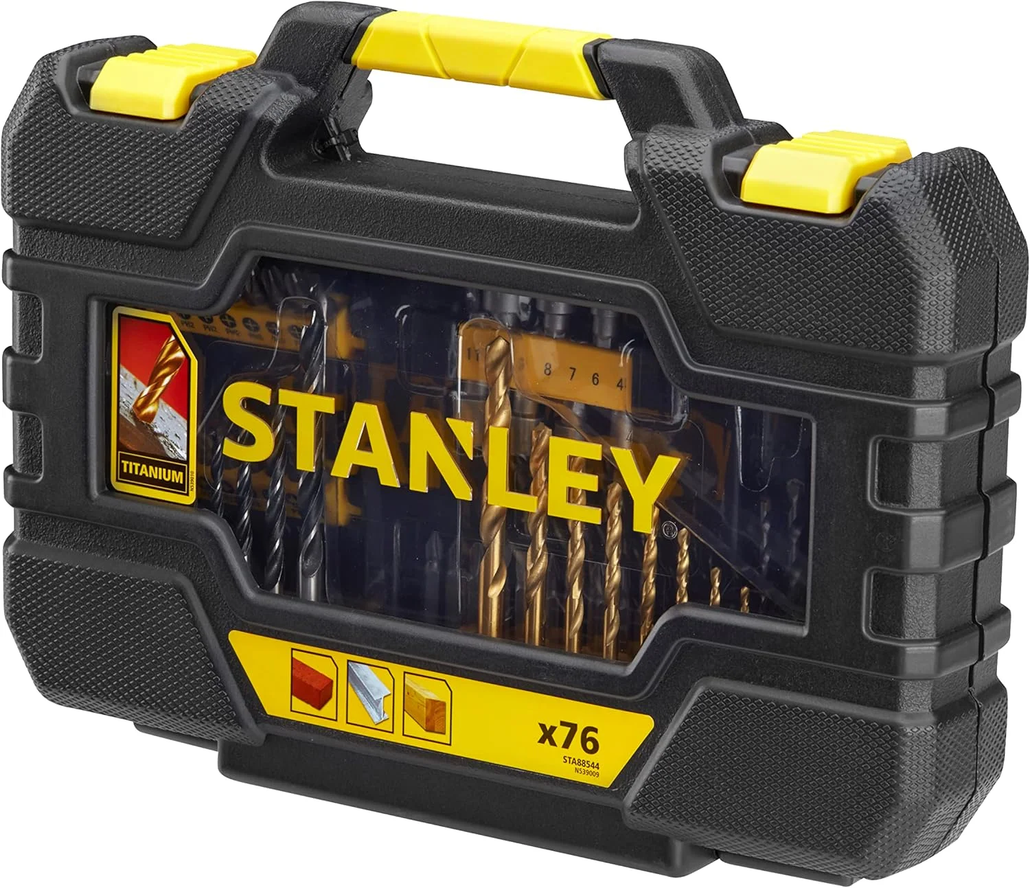 مجموعه 76 عددی مته و سری پیچ گوشتی استنلی، مشکی/زرد - Sta88544-Xj