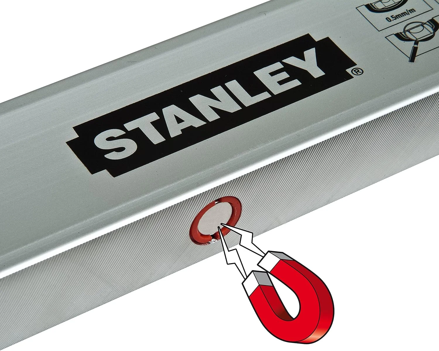 تراز استنلی مدل STHT1-43114 "Classic" مغناطیسی، زرد، 120 سانتی متر