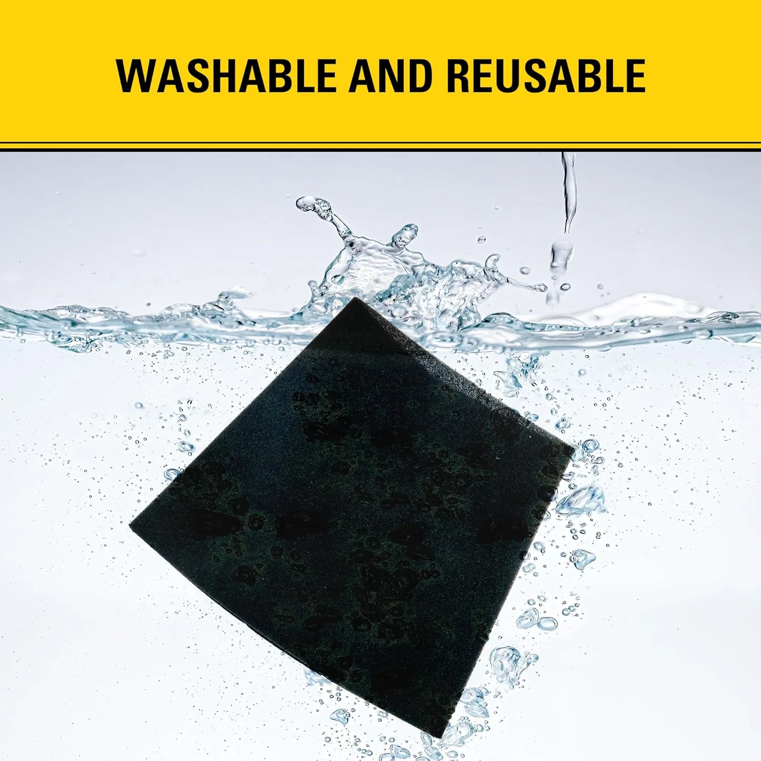 فیلتر فومی استنلی 25-1202 مناسب جاروبرقی های آب و خاک 1 تا 5 گالن، بسته 1 عددی، مشکی