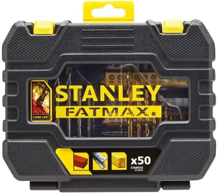 مجموعه 50 عددی مته و سری پیچ گوشتی استنلی، مشکی/زرد - STA88542-XJ مجموعه 50 عددی مته و سری پیچ گوشتی استنلی، مشکی/زرد - STA88542-XJ