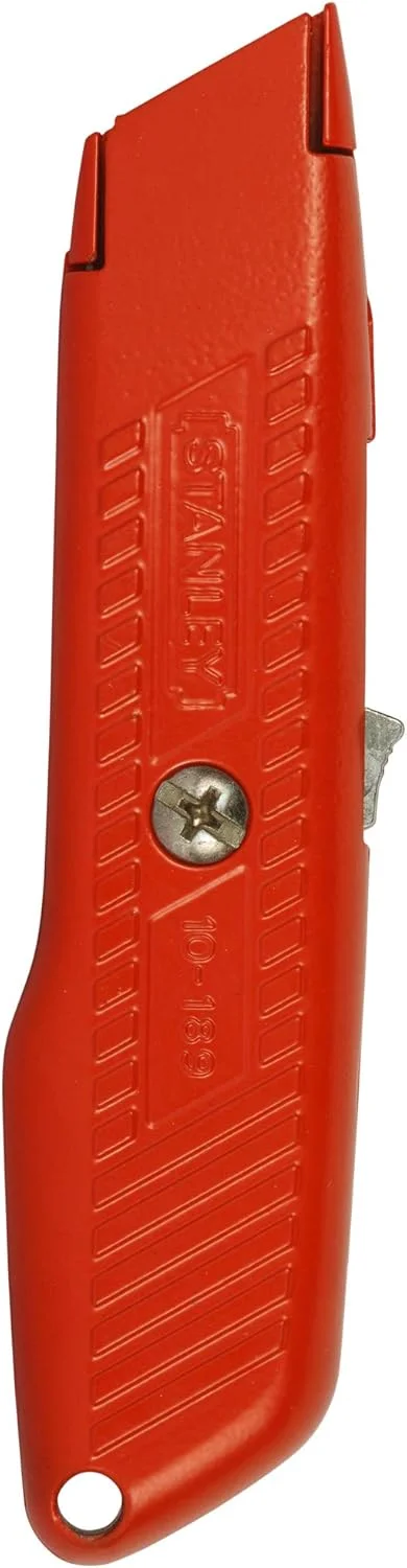 چاقوی همه کاره استنلی مدل 10189 با قابلیت جمع شدن خودکار (نارنجی و قرمز) چاقوی همه کاره استنلی مدل 10189 با قابلیت جمع شدن خودکار (نارنجی و قرمز)