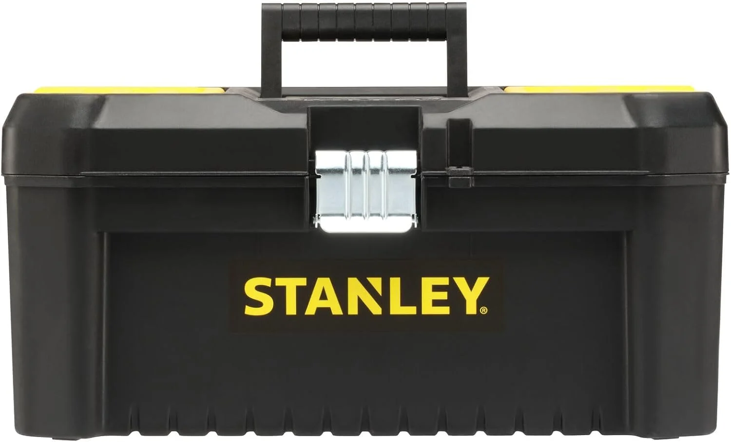 جعبه ابزار ضروری استنلی (16 اینچ)، راه حل بادوام برای نگهداری با سینی و محفظه های جداشدنی، برای نگهداری قطعات و ابزار، STST1-75518