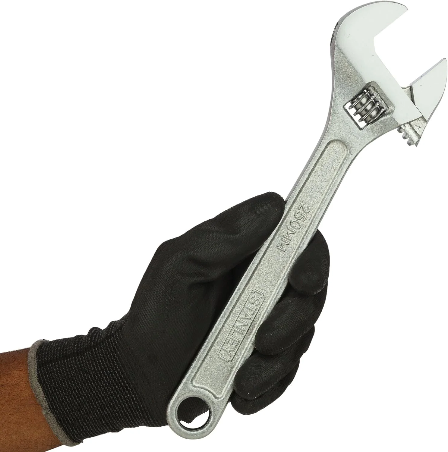 آچار فرانسه قابل تنظیم استنلی از جنس فولاد کروم وانادیوم، سایز 250 میلی متر