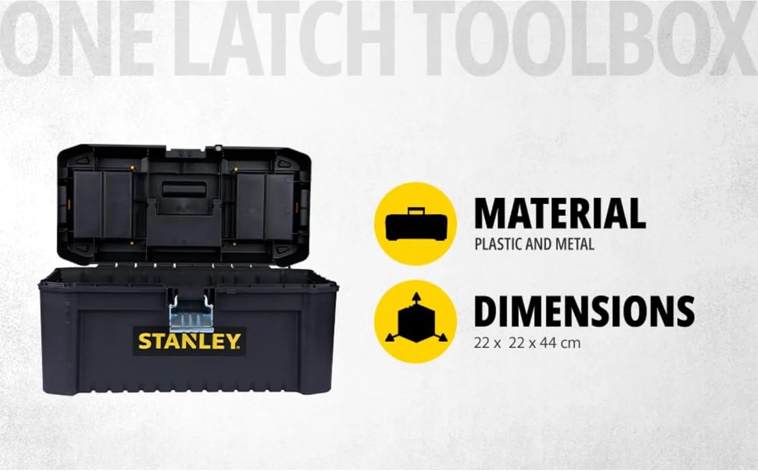 جعبه ابزار ضروری استنلی (16 اینچ)، راه حل بادوام برای نگهداری با سینی و محفظه های جداشدنی، برای نگهداری قطعات و ابزار، STST1-75518 جعبه ابزار ضروری استنلی (16 اینچ)، راه حل بادوام برای نگهداری با سینی و محفظه های جداشدنی، برای نگهداری قطعات و ابزار، STST1-75518