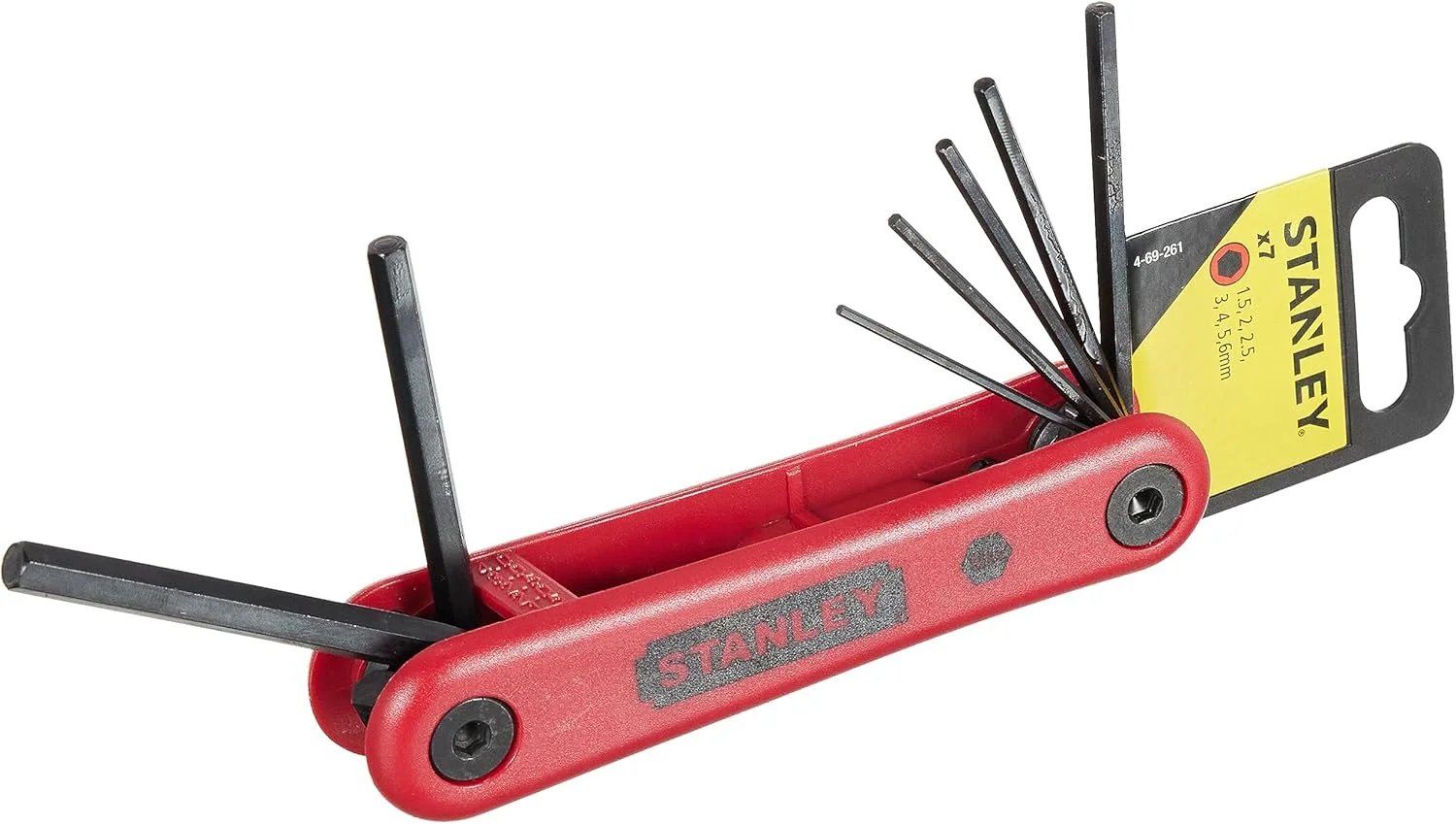 مجموعه آچار آلن تاشو استنلی مدل 4-69-261 (7 عددی)، نقره ای