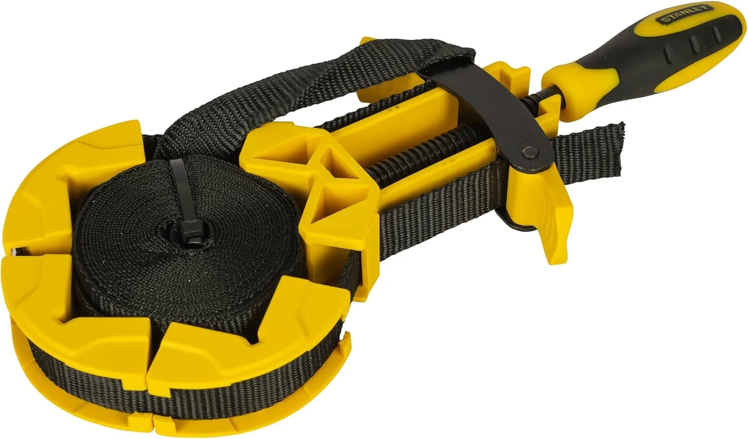 بست تسمه ای استنلی مدل ST083100 طول 4.5 متر، زرد/مشکی