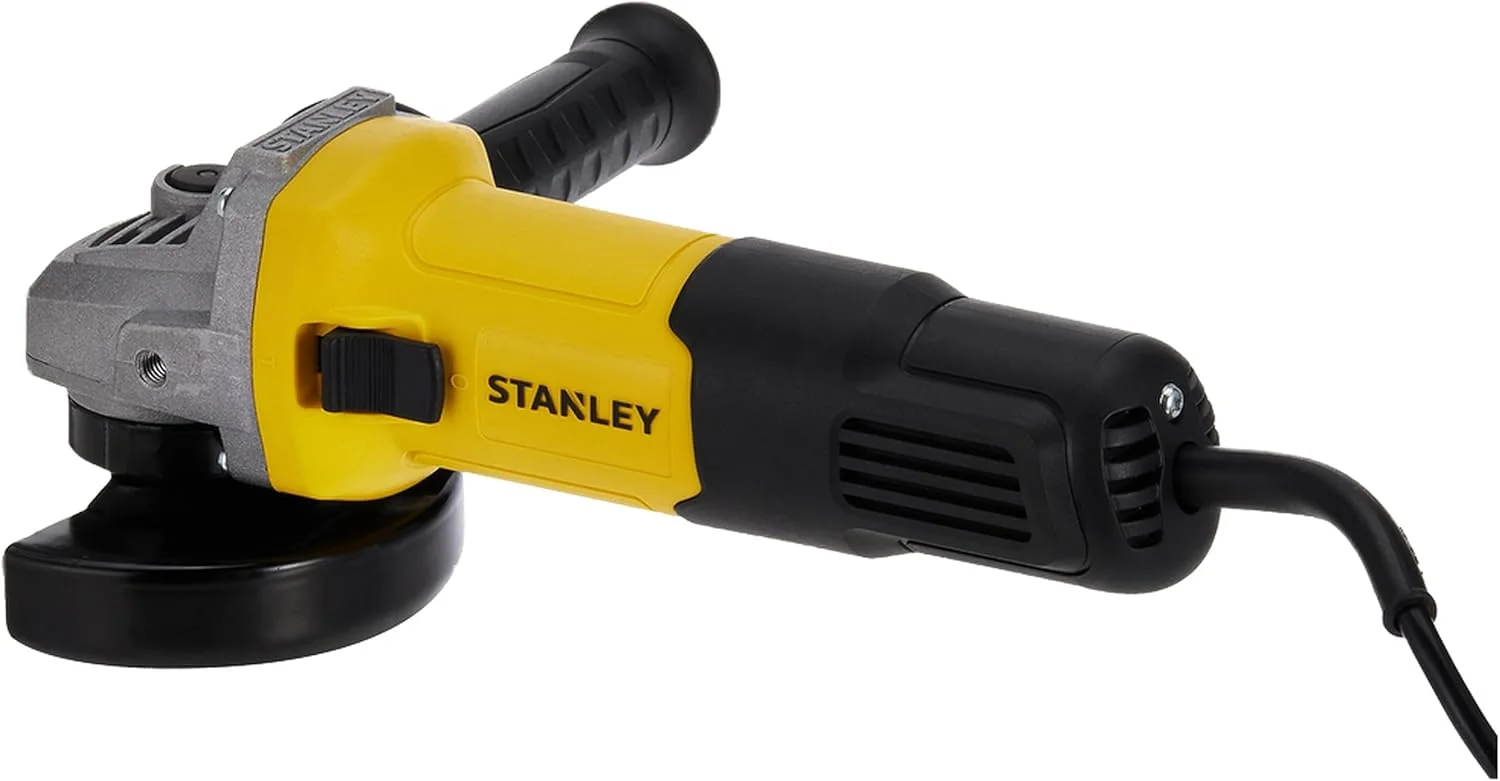 فرز سنگبری زاویه ای کوچک استنلی، 750 وات، 100 میلی متر، M10، 12000 دور در دقیقه، زرد/مشکی - Sg7100-B5