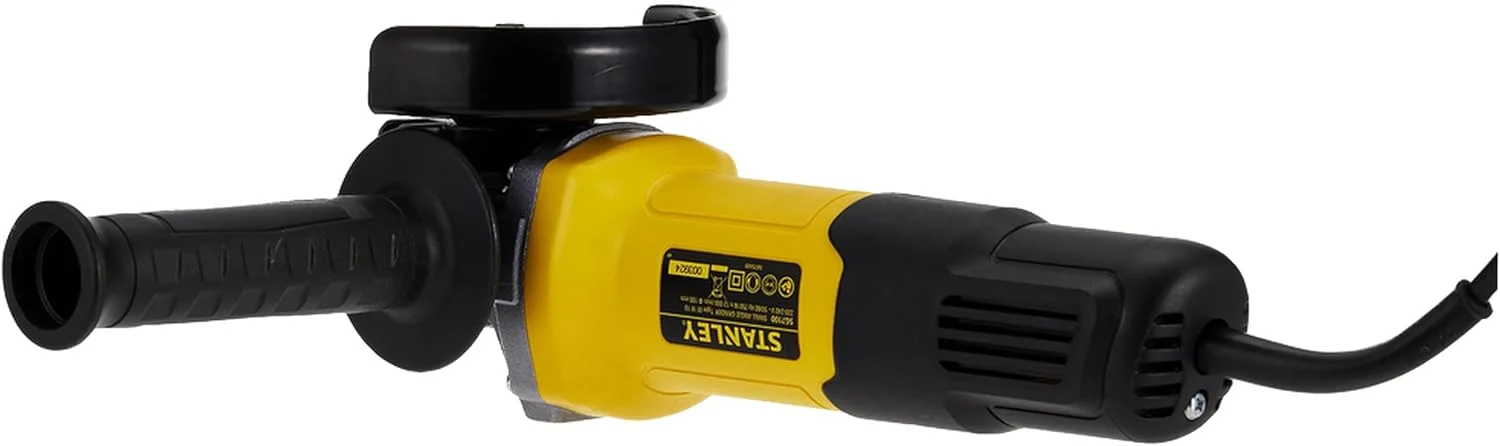 فرز سنگبری زاویه ای کوچک استنلی، 750 وات، 100 میلی متر، M10، 12000 دور در دقیقه، زرد/مشکی - Sg7100-B5