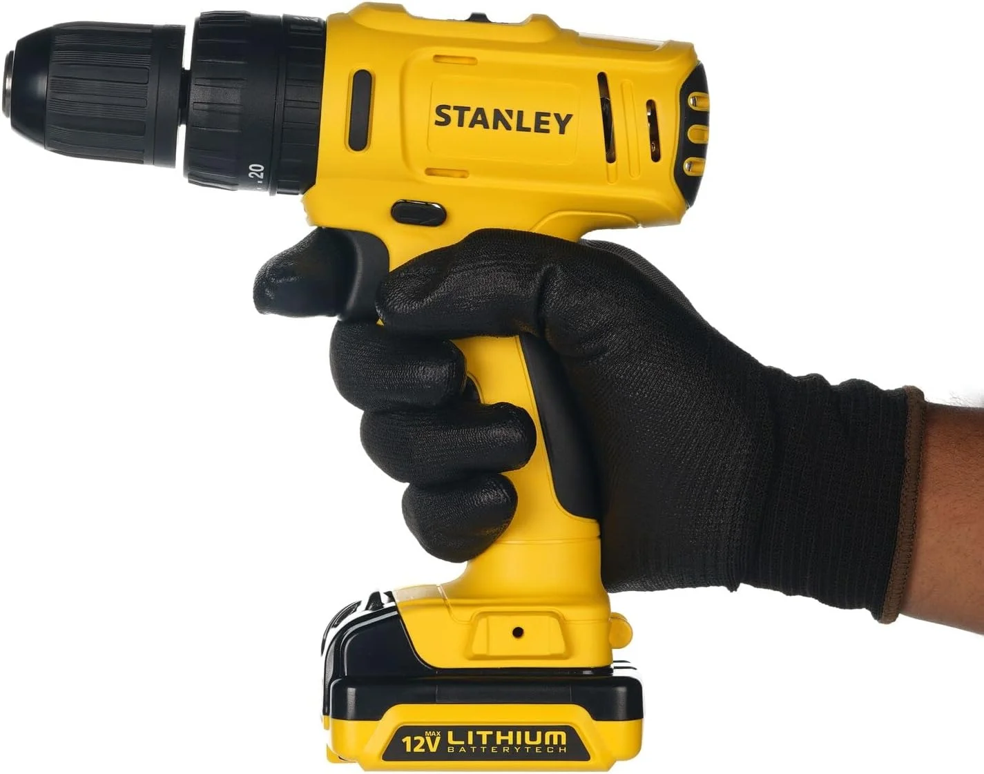 دریل پیچ گوشتی چکشی شارژی استنلی، 10.8 ولت، 2 عدد باتری 1.5 آمپر لیتیوم یون به همراه شارژر و جعبه ابزار، زرد/مشکی - Sch121S2K-B5 دریل پیچ گوشتی چکشی شارژی استنلی، 10.8 ولت، 2 عدد باتری 1.5 آمپر لیتیوم یون به همراه شارژر و جعبه ابزار، زرد/مشکی - Sch121S2K-B5