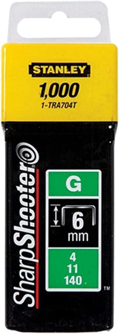 منگنه های سنگین استنلی، 6 میلی متر، نوع G، 1-TRA704T