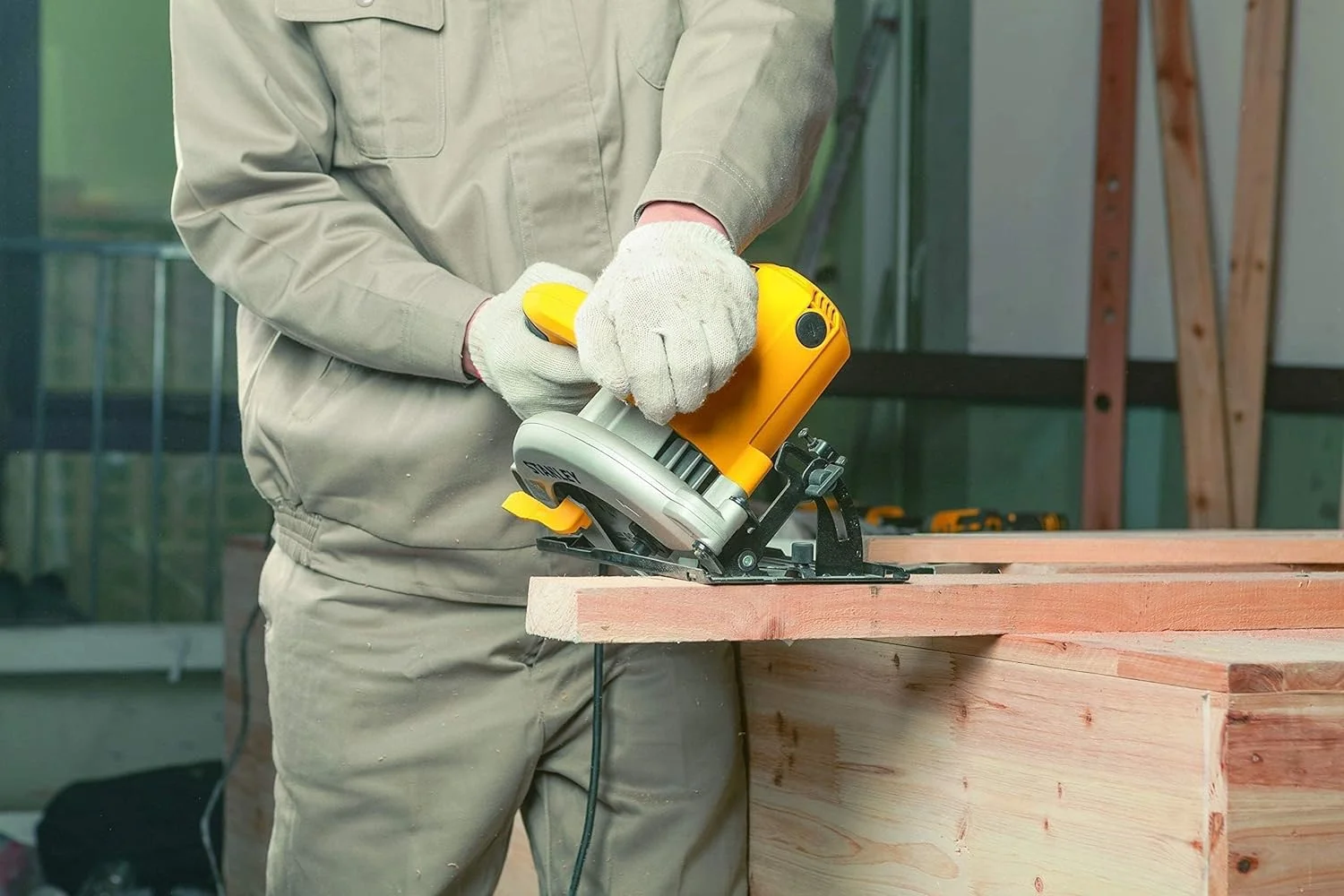 اره دیسکی استنلی مدل Stsc1518-B5 با توان 1510 وات و تیغه 184 میلی‌متر