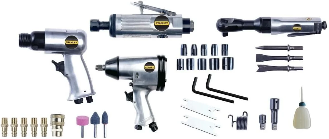 لوازم جانبی استنلی برای کمپرسور هوا، کیت ابزار بادی (بسته 34 عددی) 8221074STN