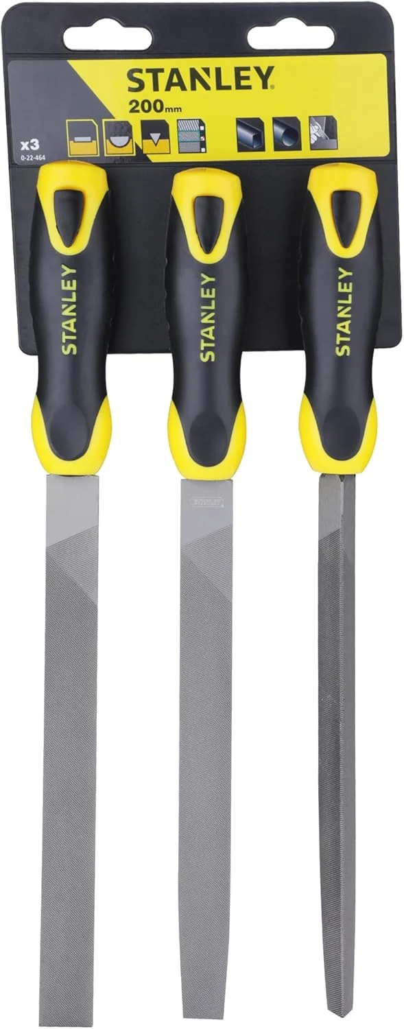 مجموعه سوهان استنلی 022464 شامل نیم گرد/تخت/سه گوش (3 عدد)