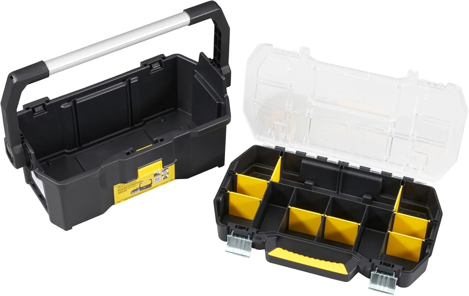 کیف ابزار استنلی به همراه جعبه ابزار، قفل فلزی مقاوم، جداکننده های قابل جابجایی، 19 اینچ، STST1-70317