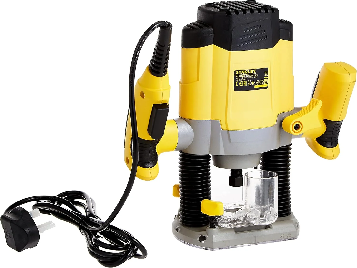 دستگاه فرز نجاری استنلی مدل SRR1200-B5، سرعت متغیر، مشکی/زرد، 17.5x31.2x30.5 سانتی متر