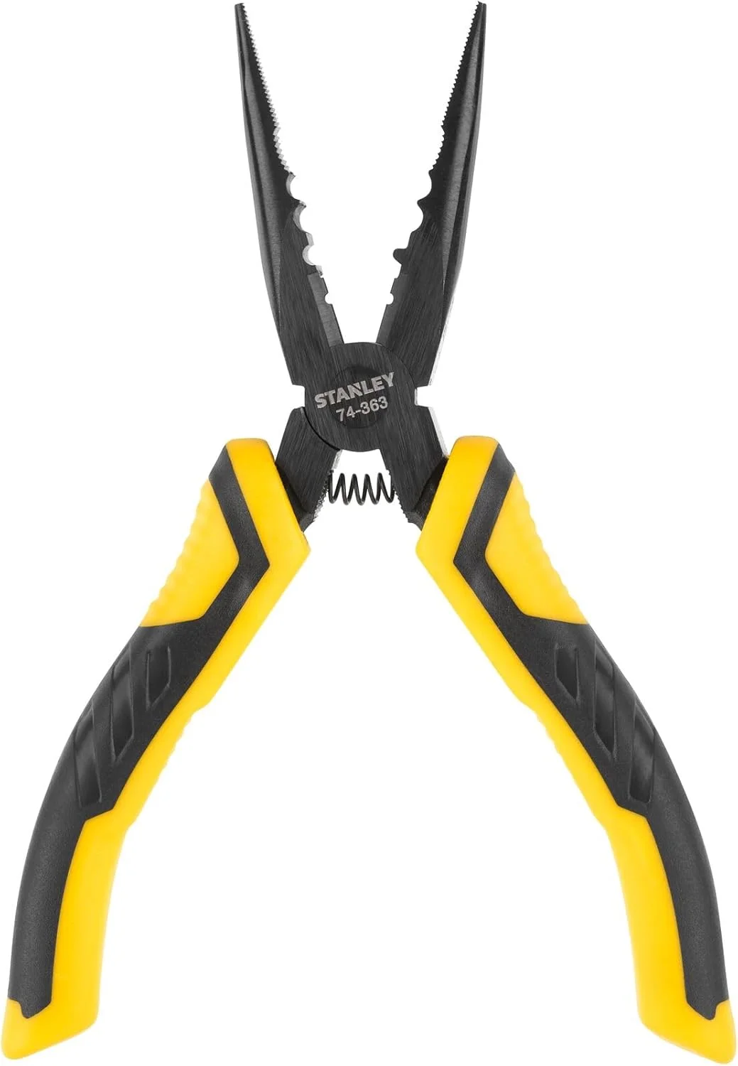 انبر دم باریک و انبر سیم چین سر صاف استنلی مدل STA074363