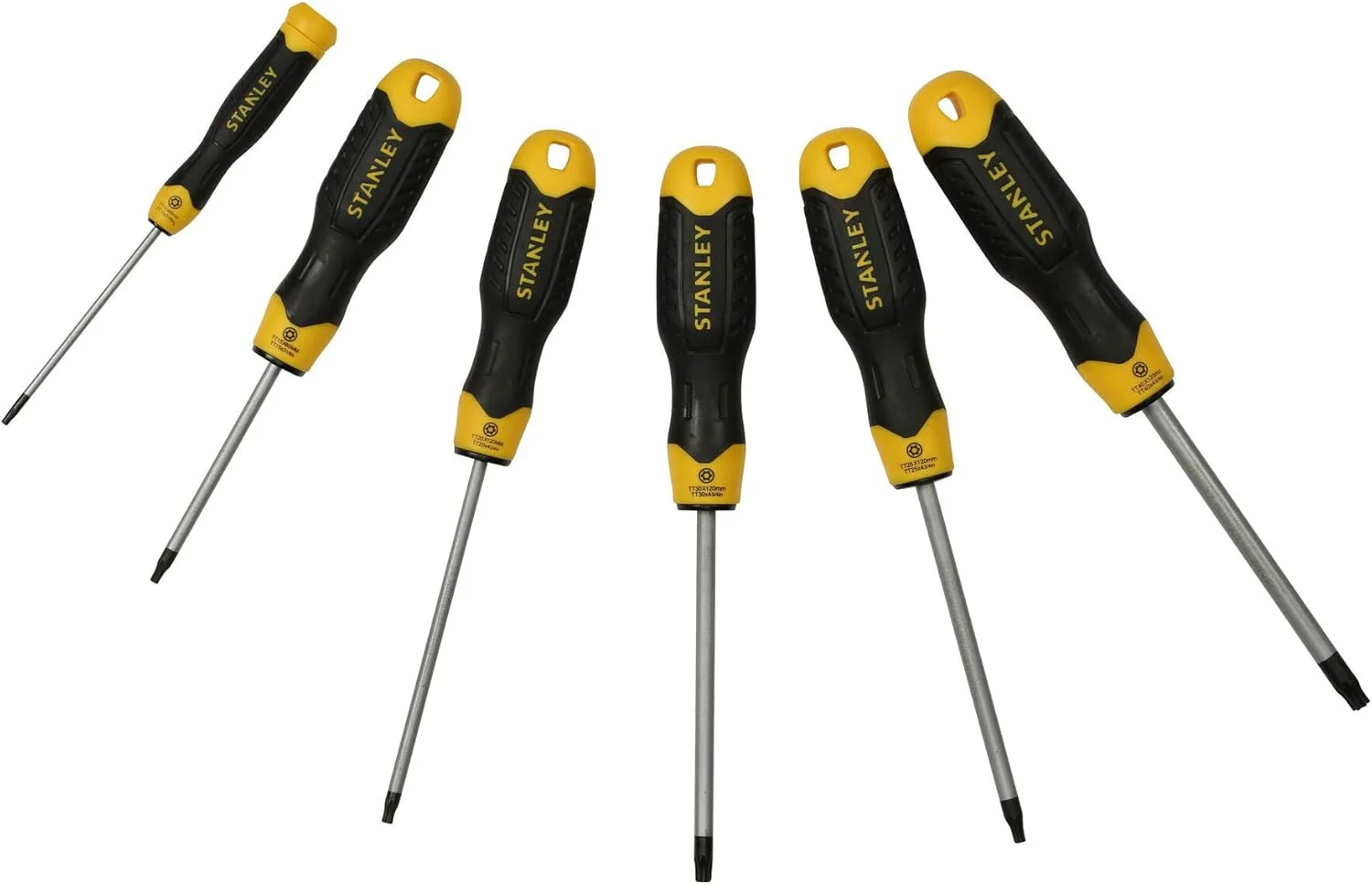 مجموعه پیچ گوشتی استنلی Cushiongrip TORX، سیستم TransModul (مجموعه 6 عددی، با نوک مغناطیسی، تیغه فولادی) STMT1-74182 مجموعه پیچ گوشتی استنلی Cushiongrip TORX، سیستم TransModul (مجموعه 6 عددی، با نوک مغناطیسی، تیغه فولادی) STMT1-74182