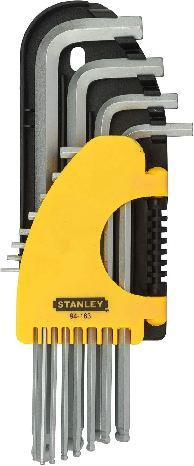 مجموعه ۱۲ عددی آچار آلن سر گرد استنلی (اینچی)