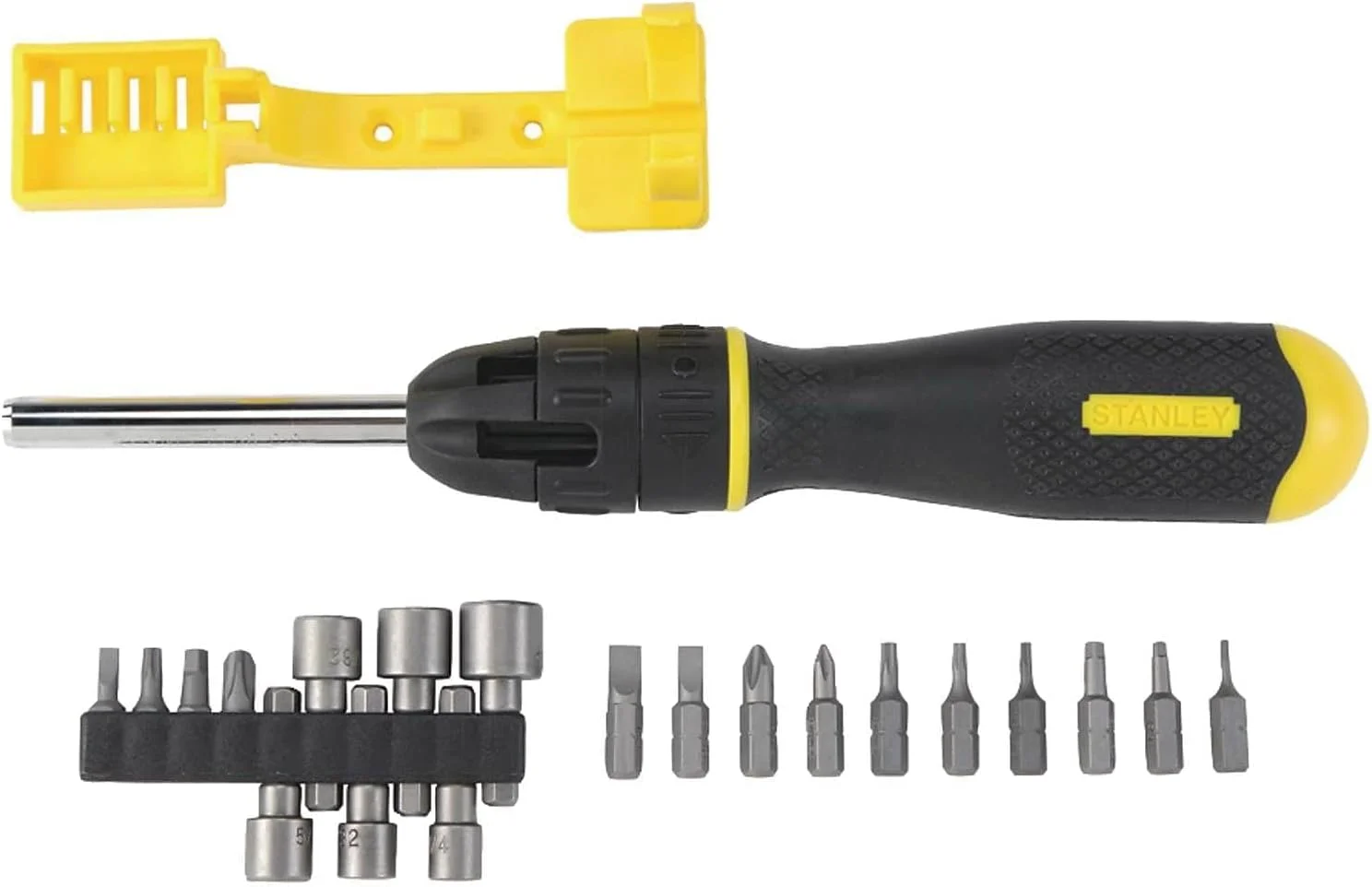 مجموعه پیچ گوشتی 20 عددی چند سر جغجغه ای استنلی (62-574)