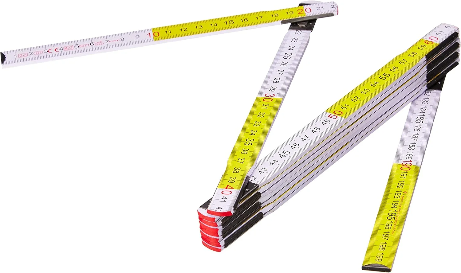 خط کش تاشو چوبی استنلی 0-35-458، سفید