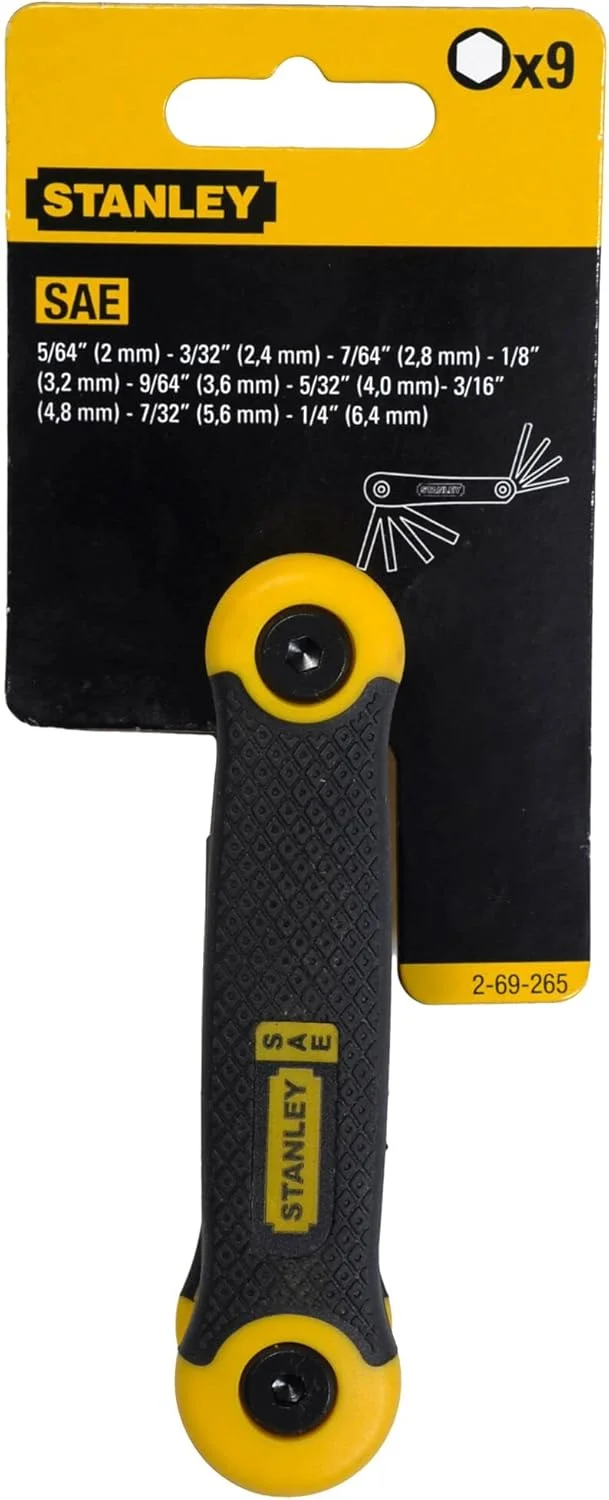 مجموعه آچار آلن تاشو استنلی مدل 2-69-265 (9 عددی) - نقره ای مجموعه آچار آلن تاشو استنلی مدل 2-69-265 (9 عددی) - نقره ای