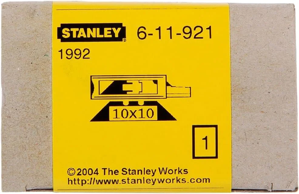 Stanley 6-11-921"No.1992" Knife Blade, Silver, Set Of 100 Piece