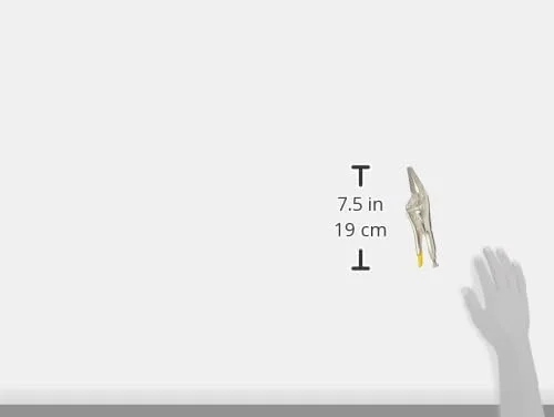 انبر قفلی دم باریک استنلی مدل Maxsteel 0-84-812، نقره ای