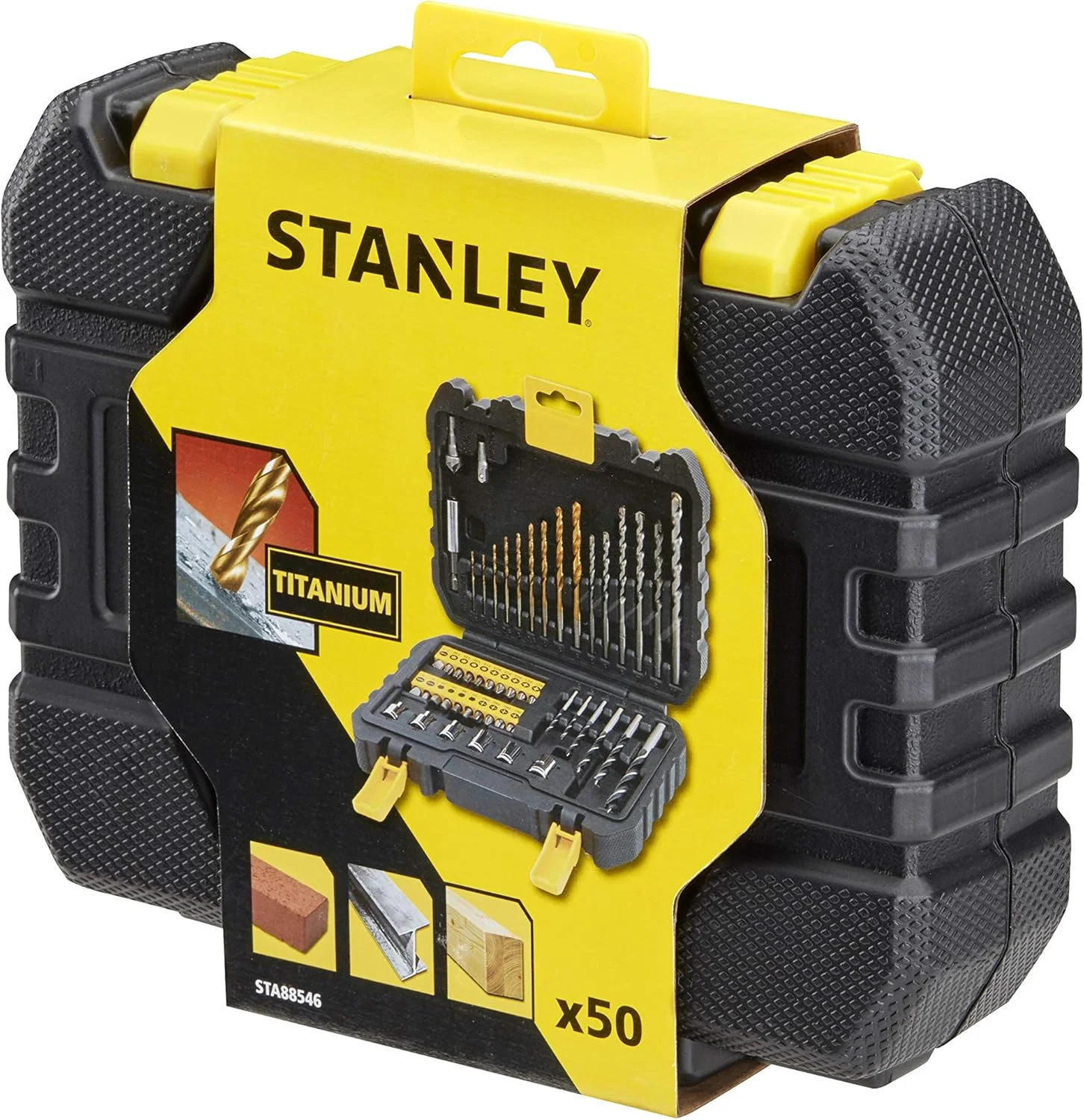 مجموعه 50 عددی مته و سری پیچ گوشتی استنلی، مشکی/زرد - STA88546-XJ