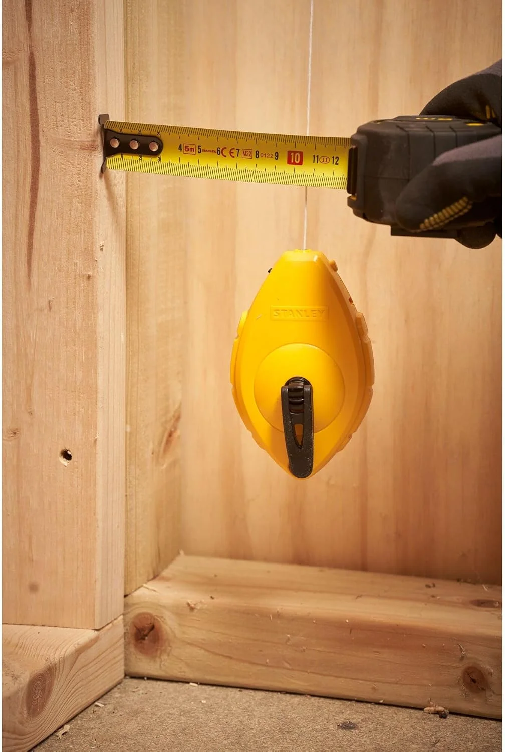 نخ تراز استنلی زرد، 30 متر، 1 عدد، 0-47-440 (بسته 3 عددی)