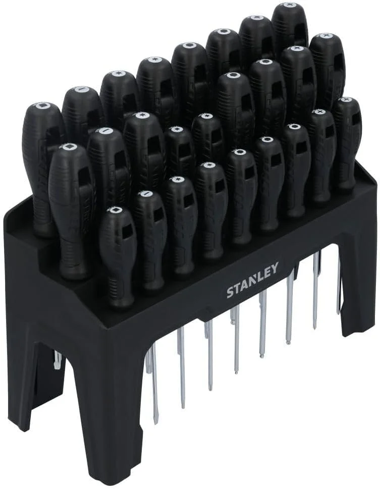 مجموعه ۲۶ عددی پیچ گوشتی استنلی مدل SHELL به همراه استند